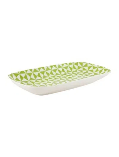 Pre-owned Jonathan Adler Nesting Dish In Green/neutrals