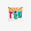 Jonathan Adler Neutral Lsd Beaded Linen Cushion In Neutrals