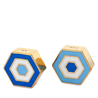 JONATHAN ADLER NEWPORT PORCELAIN SALT & PEPPER SHAKERS