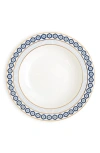 Jonathan Adler Newport Soup Bowl In White/blue/gold