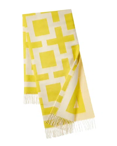 Jonathan Adler Nixon Baby Alpaca Throw - Yellow/natural - 33576