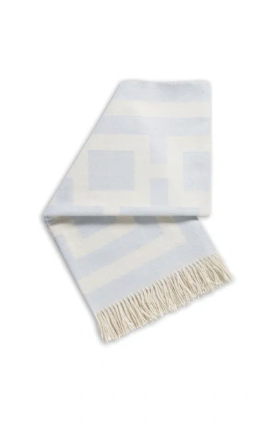 Jonathan Adler Nixon Baby Alpaca Throw In Blue