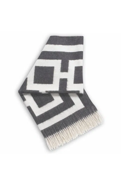 Jonathan Adler Nixon Baby Alpaca Throw In Gray
