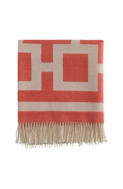 Jonathan Adler Nixon Baby Alpaca Throw In Orange