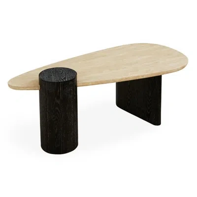 Jonathan Adler Oeuf Abstract Coffee Table In White Wood