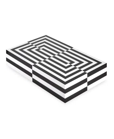 Jonathan Adler Op Art Backgammon Set In Black