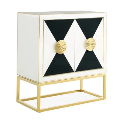 Jonathan Adler Op Art Cabinet In Gold