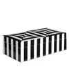 Jonathan Adler Small Op Art Lacquer Box In Black