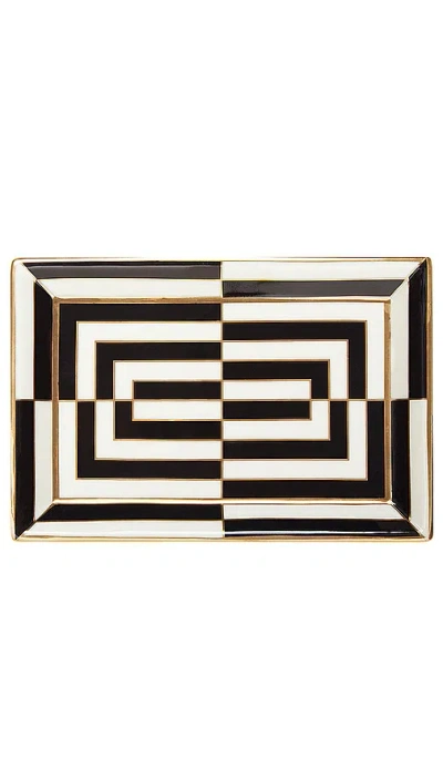 JONATHAN ADLER OP ART RECTANGLE TRAY