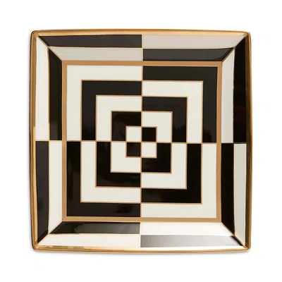 Jonathan Adler Op Art Serving Tray In Black