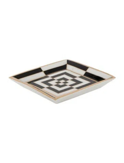 Pre-owned Jonathan Adler Op Art Square Tray In Multi
