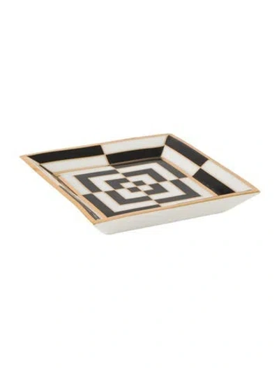 Pre-owned Jonathan Adler Op Art Square Tray In Multi