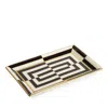 Jonathan Adler Optical Art Tray In White