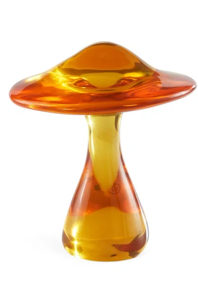 Jonathan Adler Orange Acrylic Mushroom Objet