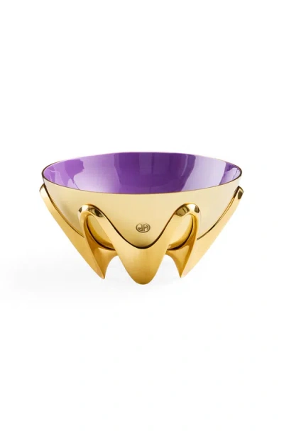 Jonathan Adler Oscar Amethyst Bowl In Purple/gold