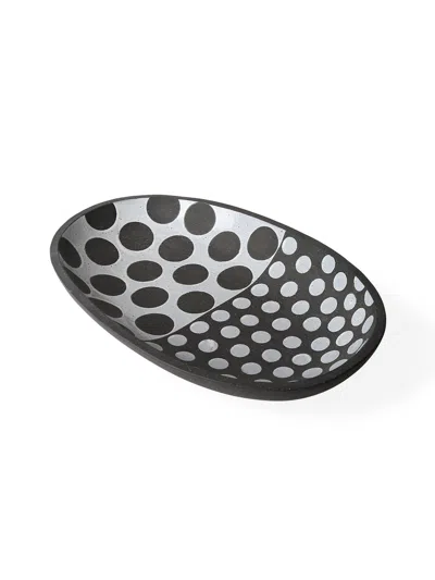 Jonathan Adler Palm Springs Oblong Bowl In Black