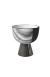 Jonathan Adler Palm Springs Stripes Bowl In Black/white Stripes