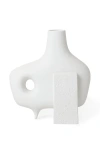 Jonathan Adler Medium Paradox Porcelain Vase In White