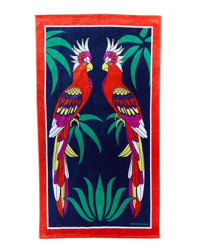 Jonathan Adler Parrots Beach Towel In Multi