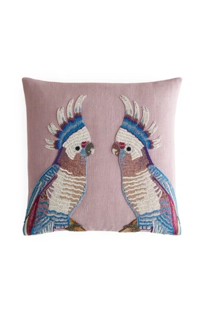 Jonathan Adler Parrots Beaded Pillow In Multi
