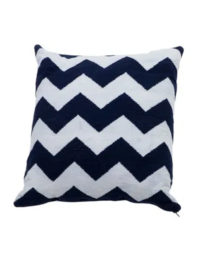 Pre-owned Jonathan Adler Pattern Pillow In Black