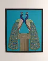 JONATHAN ADLER PEACOCK BEADED ART