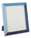 Jonathan Adler Perimeter Leather 8x10 Frame In Blue