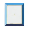 Jonathan Adler Perimeter Leather Frame 8x10 In Blue