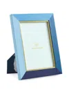 Jonathan Adler Perimeter Pebbled Leather Picture Frame In Blue