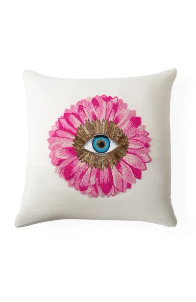 Jonathan Adler Petals Beaded Pillow In Multi