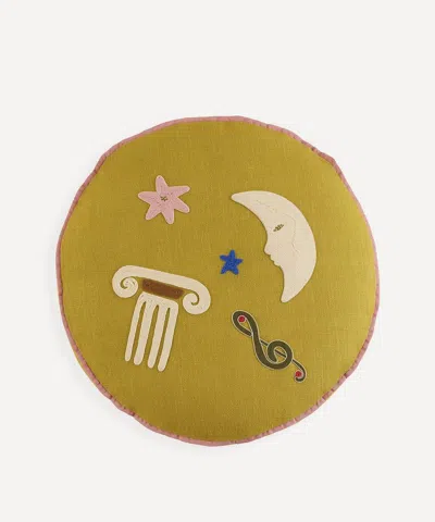 Jonathan Adler Playa Celestial Cushion In Yellow