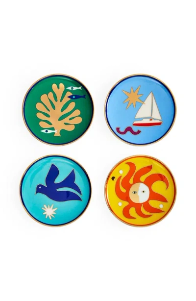 Jonathan Adler Playa Coaster Set In Multi