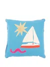 Jonathan Adler Playa Corded Boat Cushion In Blue