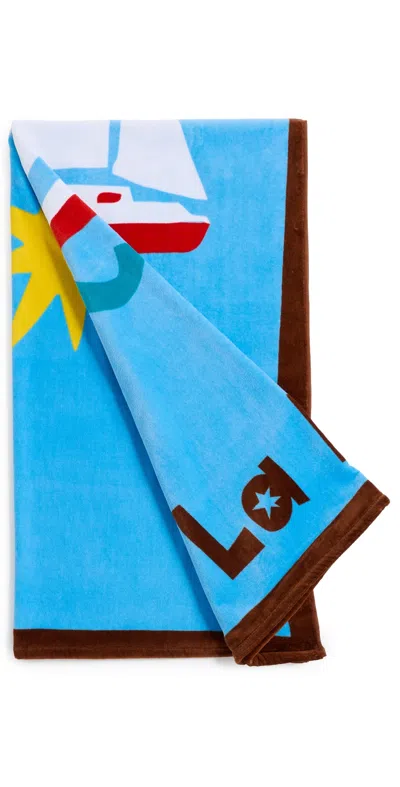 Jonathan Adler Playa La Mer Beach Towel Blue