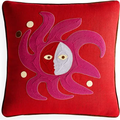 Jonathan Adler Playa Pillow In Yellow