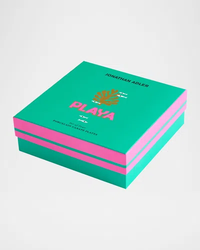 Jonathan Adler Playa Small Plates, Set Of 4 In Multi