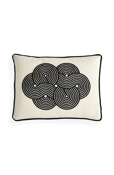 Jonathan Adler Pompidou B&w Pillow In Gray