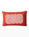 Jonathan Adler Pompidou Path Pillow, Persimmon In Red