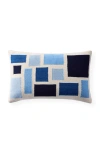 Jonathan Adler Pop Floating Blocks Pillow In Blue