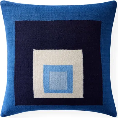Jonathan Adler Pop Offset Square Pillow In Blue