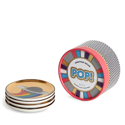 Jonathan Adler Pop! Set Of 4 Coasters In Multi