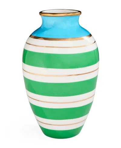 Jonathan Adler Porcelain 11" Portofino Vase In Multi