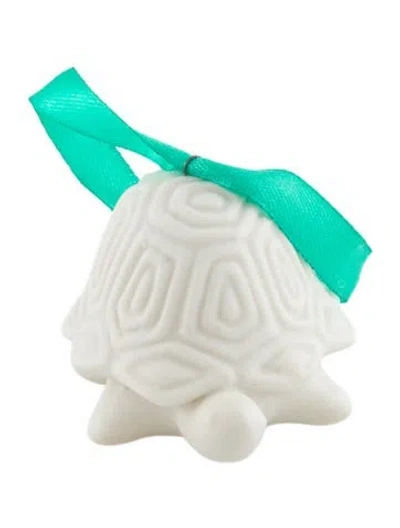 Pre-owned Jonathan Adler Porcelain Turtle Ornament In White