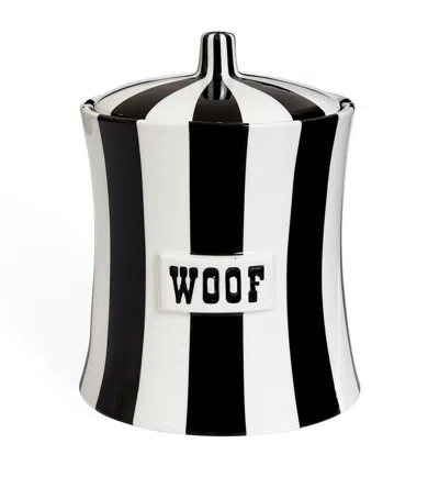 Jonathan Adler Porcelain Woof Canister In Multi
