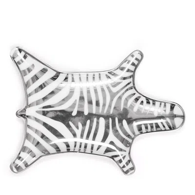 Jonathan Adler Porcelain Zebra Dish In Animal Print