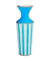 Jonathan Adler Portofino 20 Oz. Cuff Vase In Blue