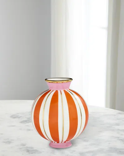 Jonathan Adler Portofino Bud Vase - 5.5" In Orange