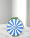 Jonathan Adler Portofino Circle Vase Blue/green In Bluegreen