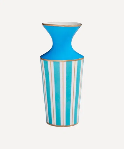 Jonathan Adler Portofino Cuff Vase In Blue/white Striped