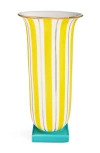 Jonathan Adler Portofino Flared Vase In Yellow